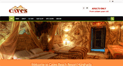 Desktop Screenshot of cavesresort-hurghada.com