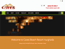 Tablet Screenshot of cavesresort-hurghada.com